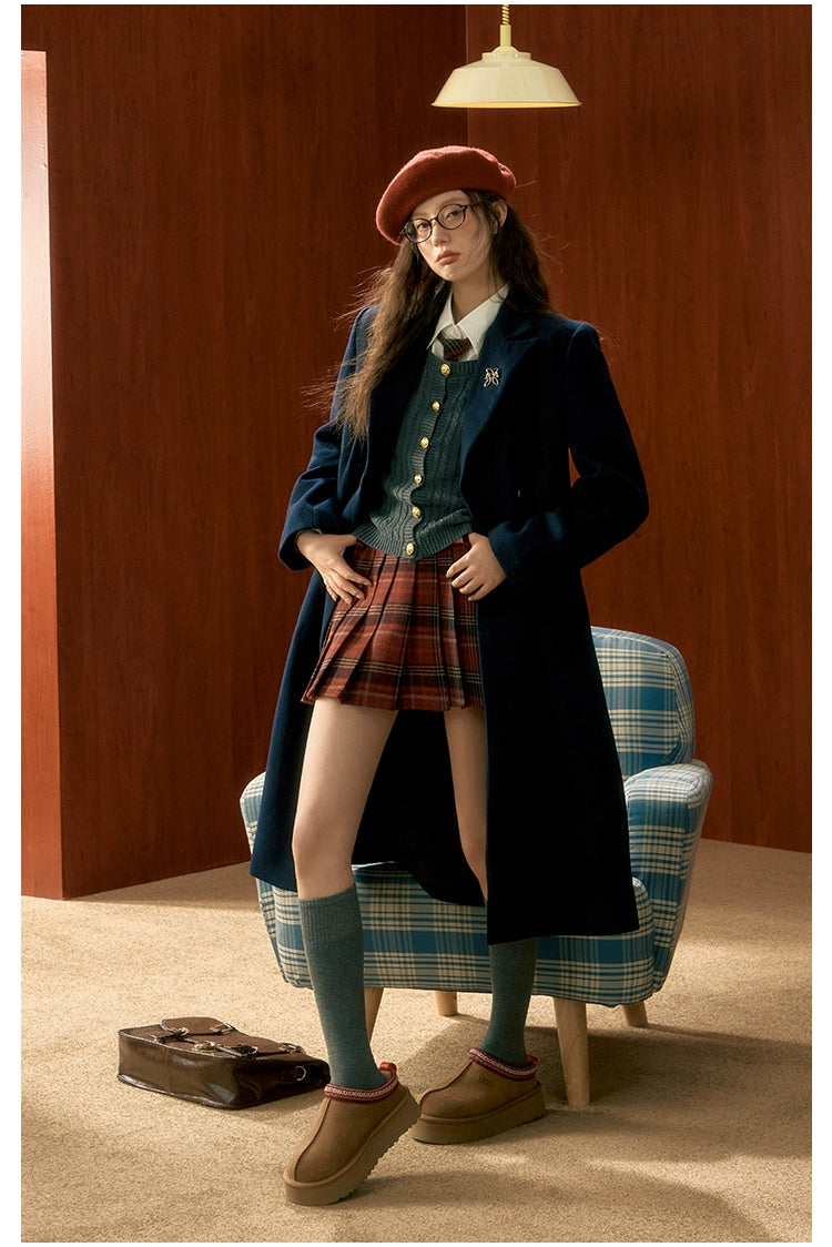 Tibetan Blue Wool Coat - CHINASQUAD