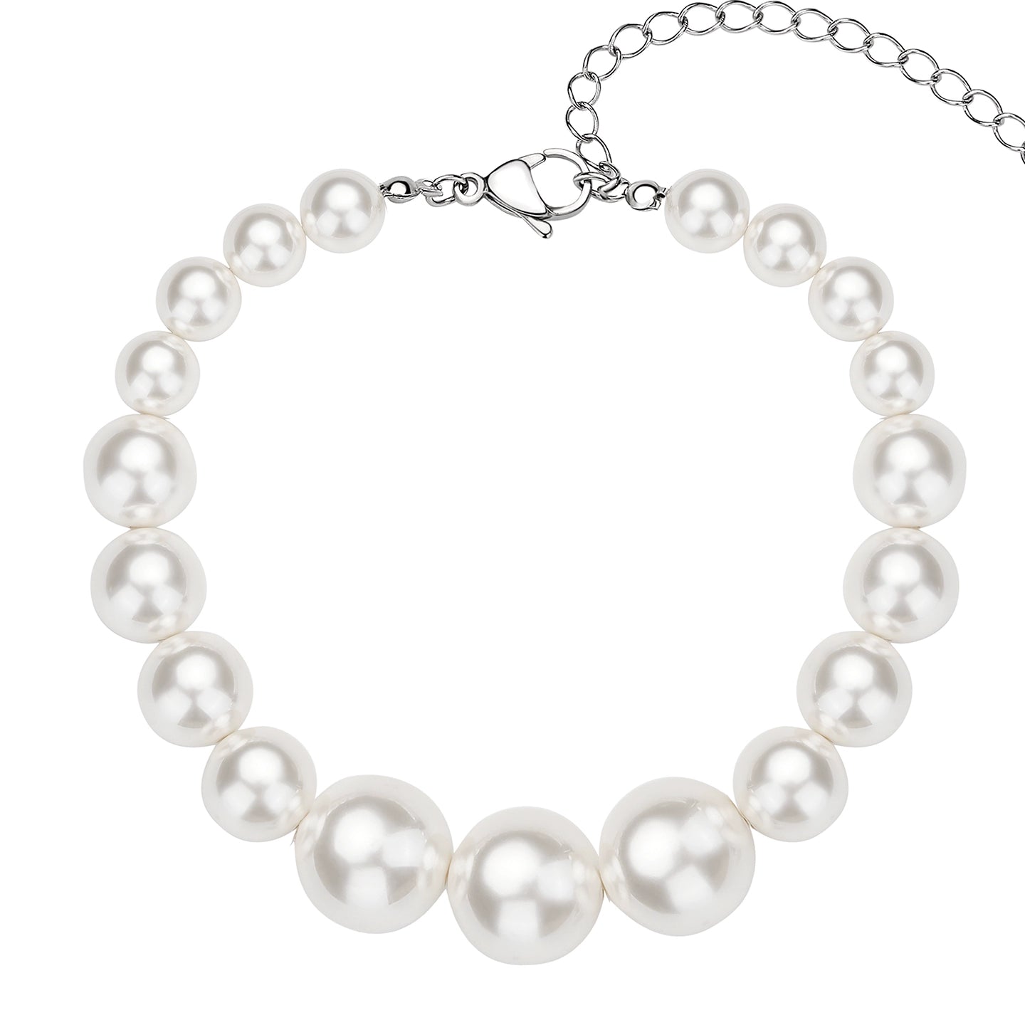 Gradient Pearl Necklace
