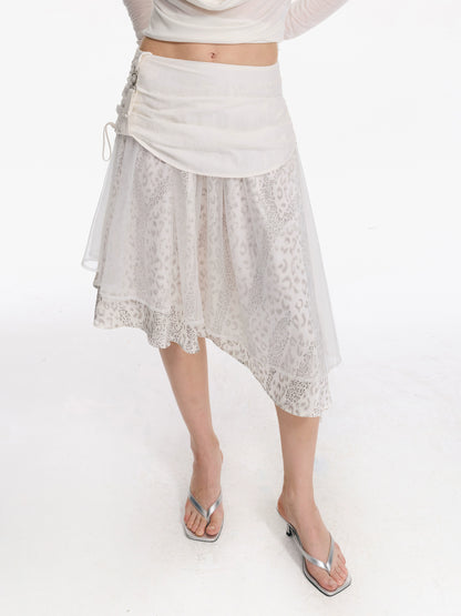 Irregular Leopard Skirt