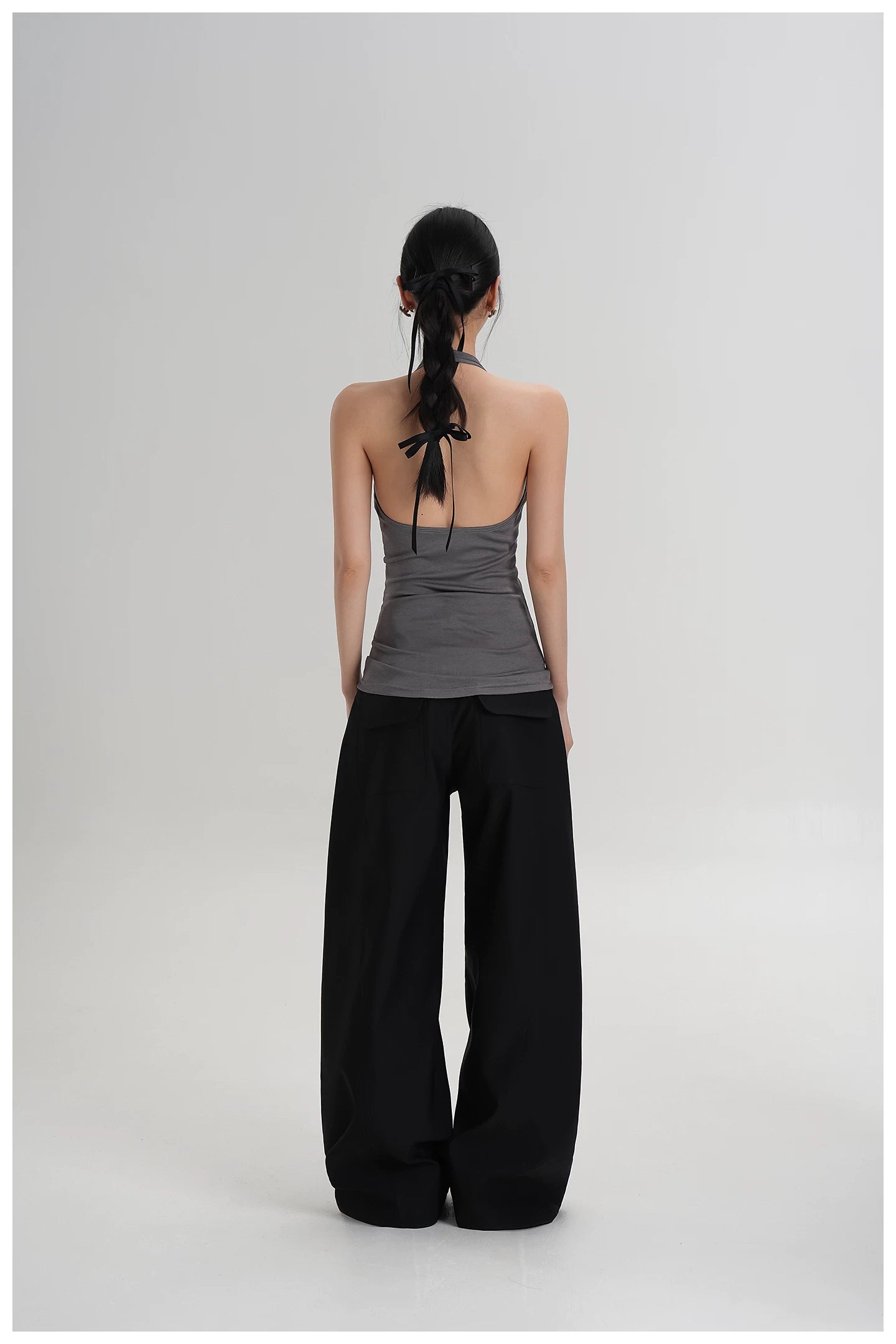 Silk-Blend Draped Halterneck Camisole