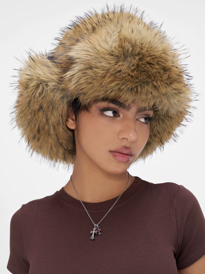 Fur Ushanka Ear-Flap Winter Hat