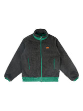 Dark Grey Fleece Spliced Jacket - CHINASQUAD