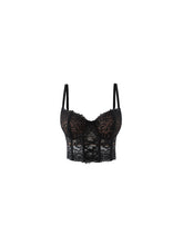 Black & White Lace Underwire Corset - CHINASQUAD