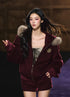 AGAM STUDIO Wool-Blend Faux Fur Hooded Fleece Two-Piece Set – view 5