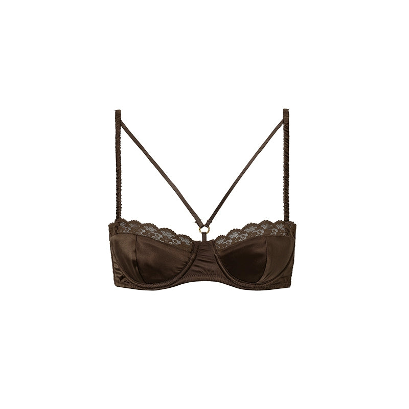 Classic Lace Satin Bra - CHINASQUAD