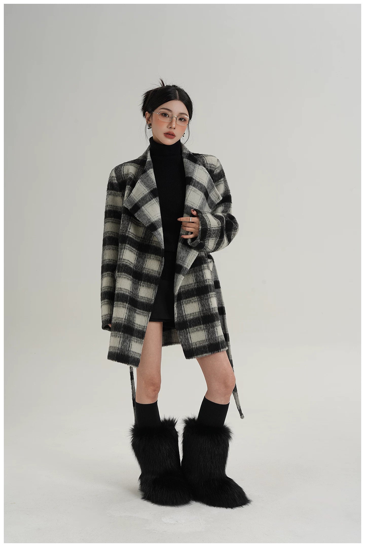 Double-Faced Wool Mid-Length Coat