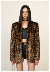 Wild World Leopard Faux Fur Suit - CHINASQUAD