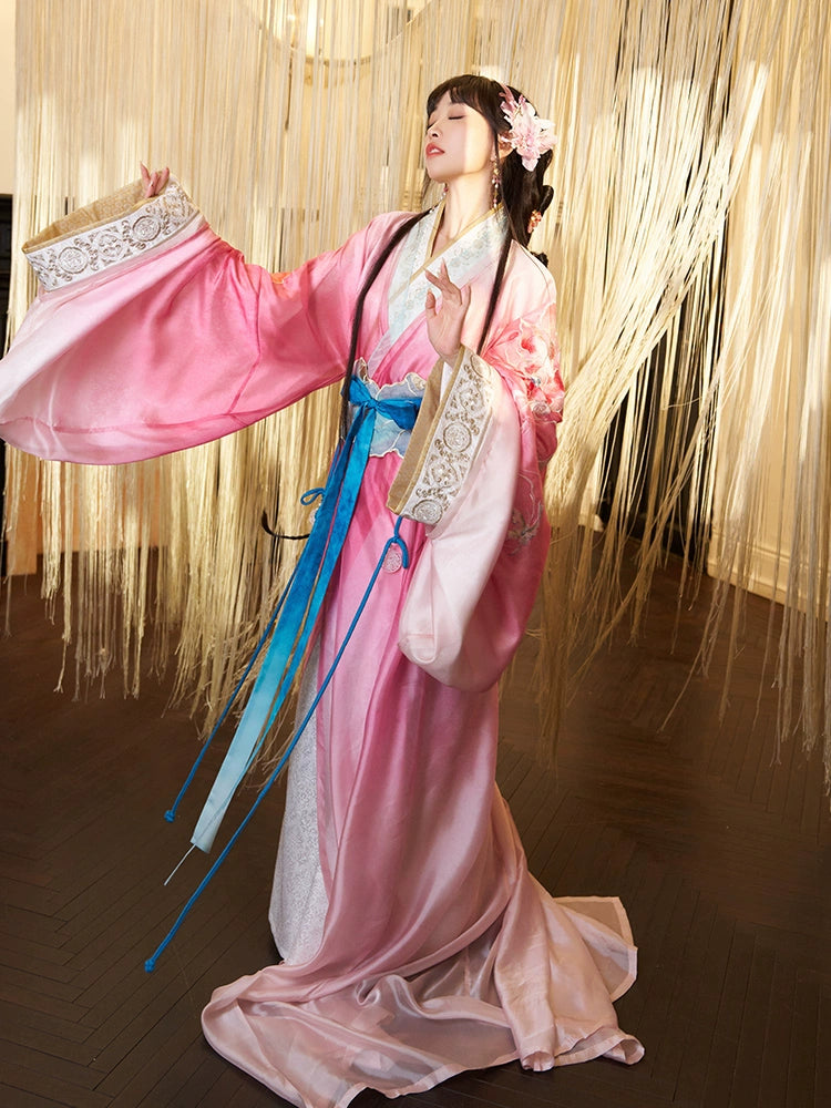 &quot;荷兮&quot; Jin Dynasty Hanfu Set - CHINASQUAD