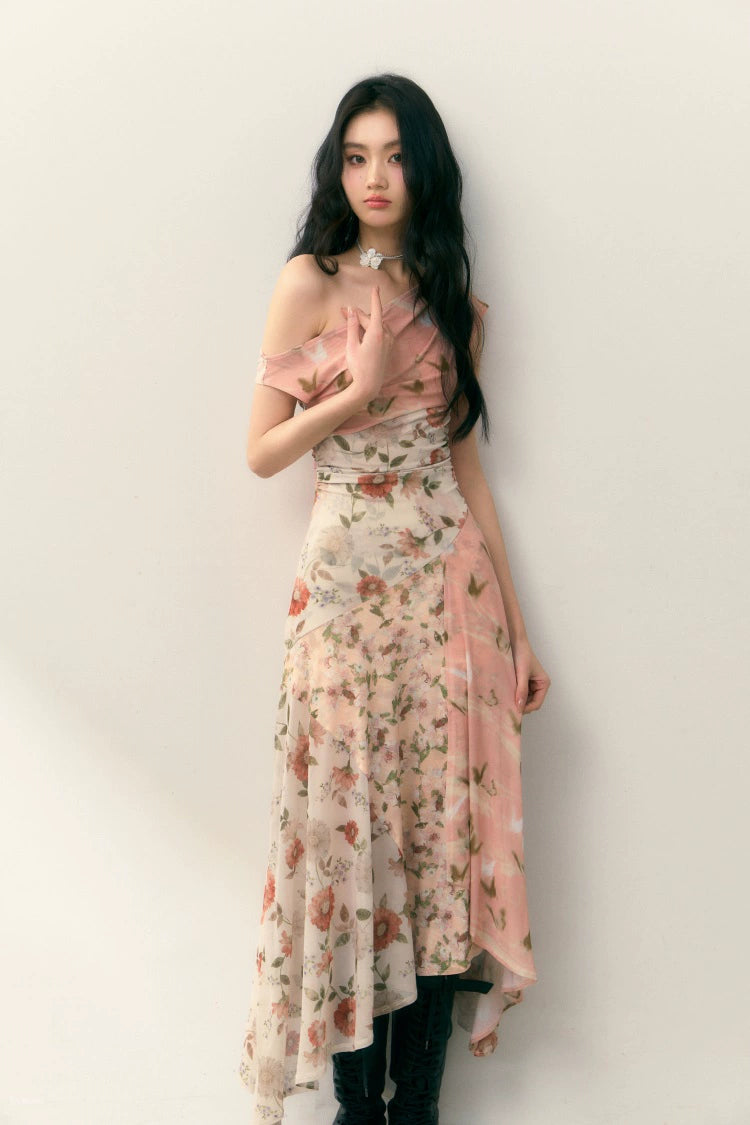 Pink Floral Dress