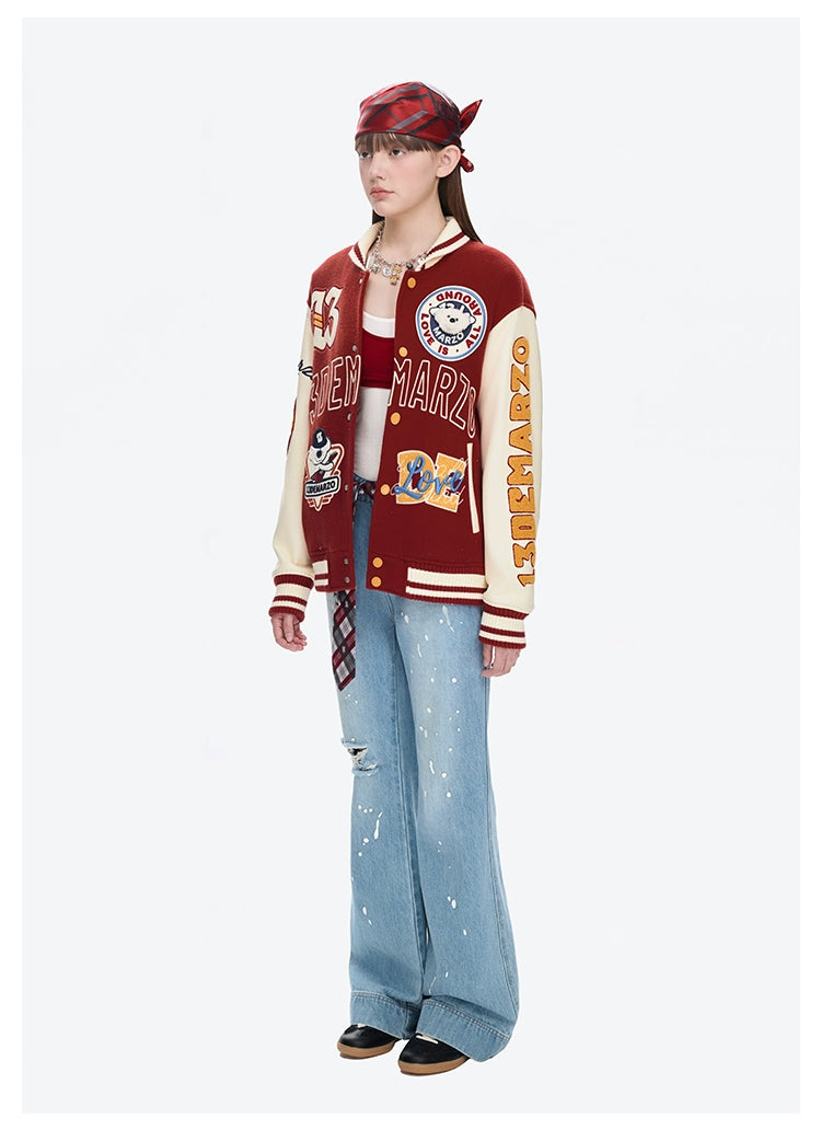Doozoo Retro Instruments Baseball Jacket