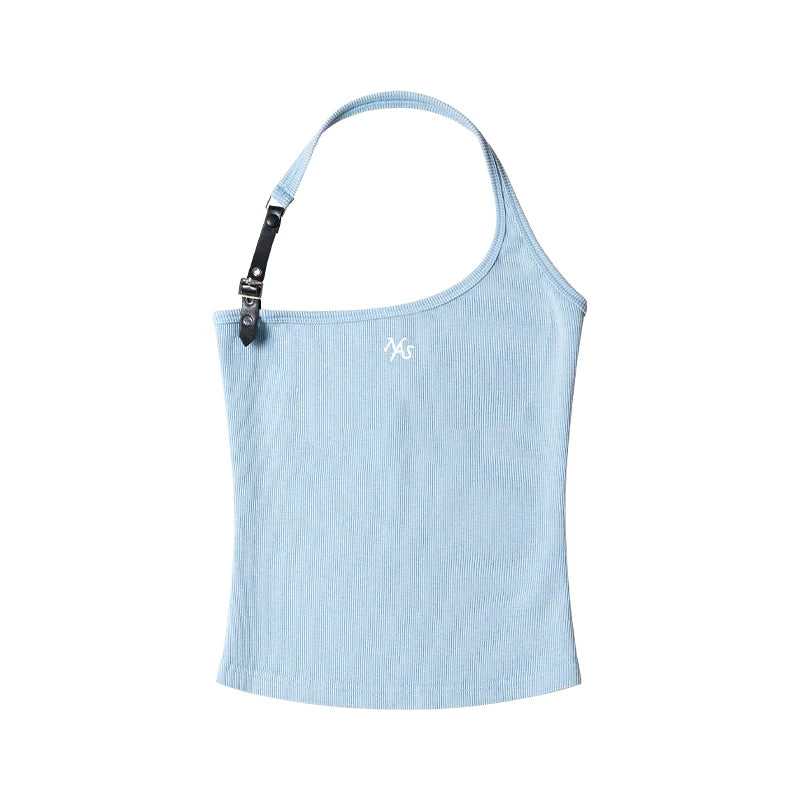 Equestrian Asymmetric Strap Fitted Tank