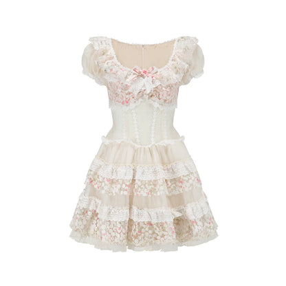 Starry Bloom Fairy Corset Mini Dress