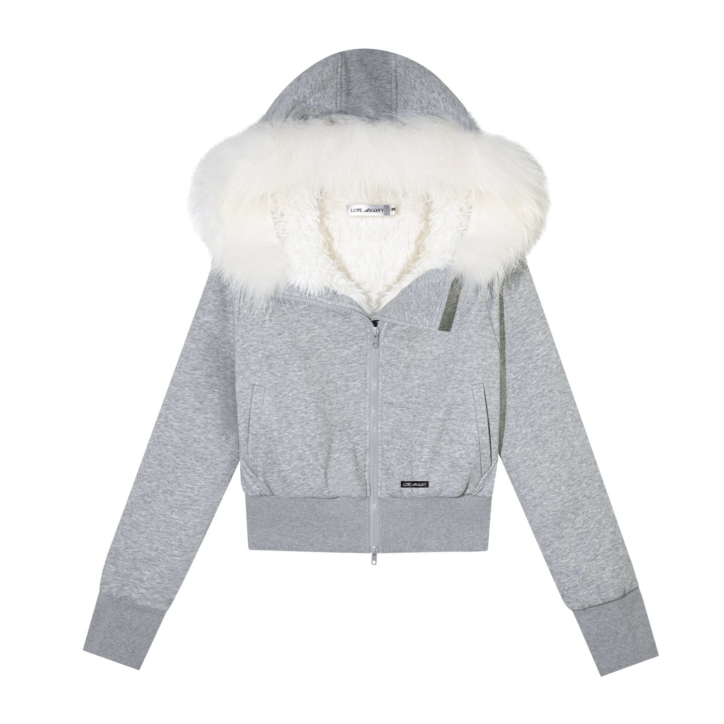 Vintage Hooded Sweatshirt &amp; Flared Sweatpants Set