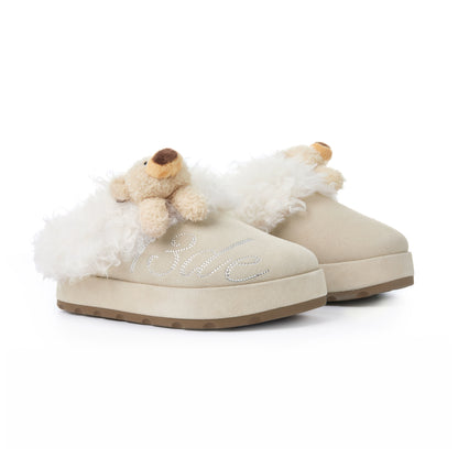 Plush Lined Platform Mule Snow Boots