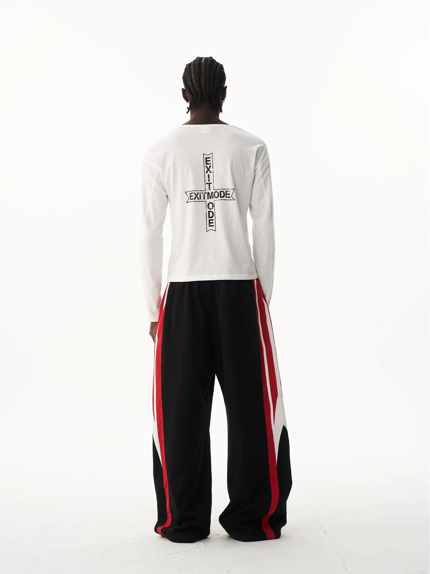 Double Waist Printed Street Sweatpants