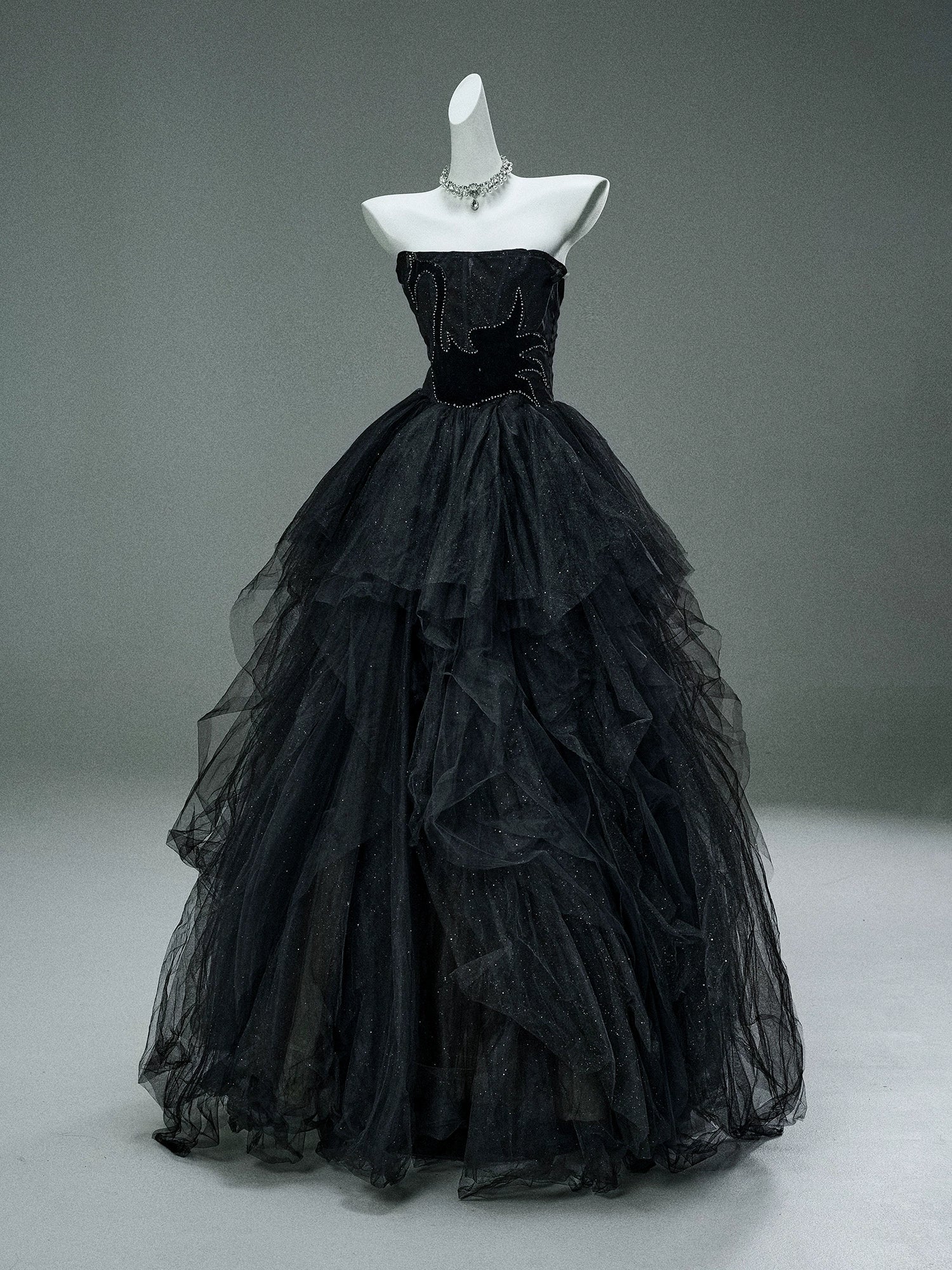 Black Swan Nocturne Tulle Couture Gown