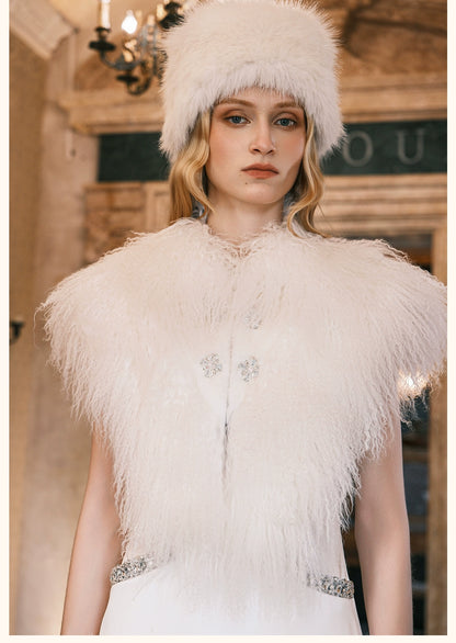 Vela Shearling &amp; Rex Rabbit Reversible Fur Vest