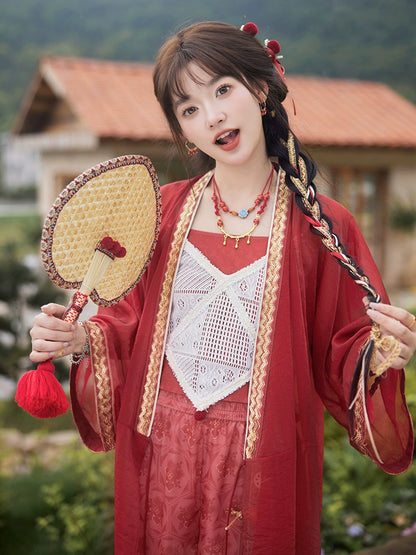 &quot;逍遥弦歌&quot; Modern-style Hanfu Set