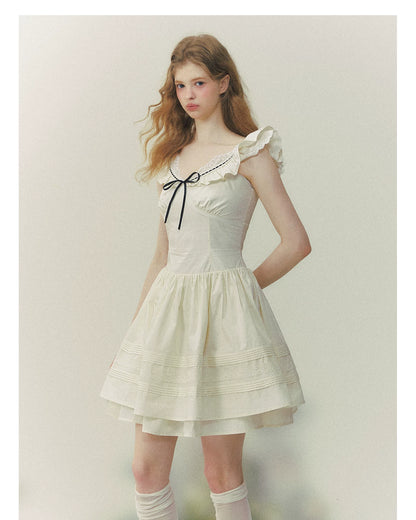 Seine Girl Ruffle Sleeve Dress