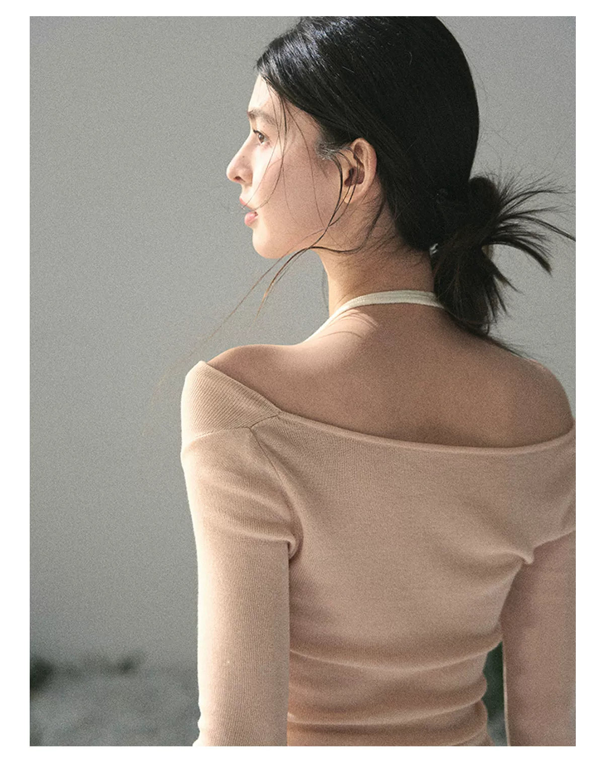 Sugar Frost Off-Shoulder Top