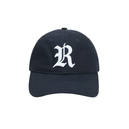 Retro R Embroidered Curved Brim Baseball Cap
