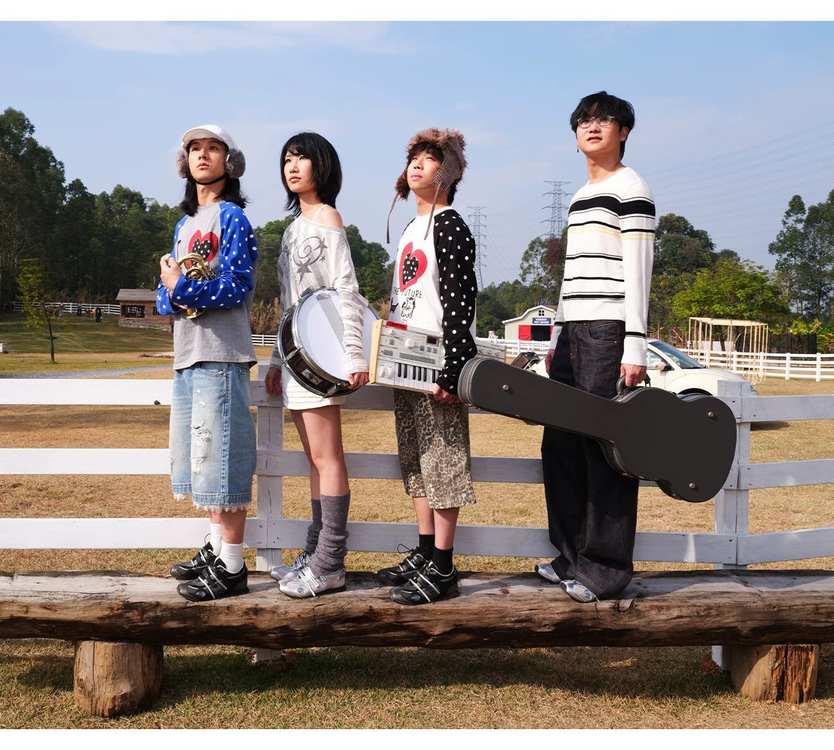 Sprint Novel Collaboration Leather Racing Sneakers