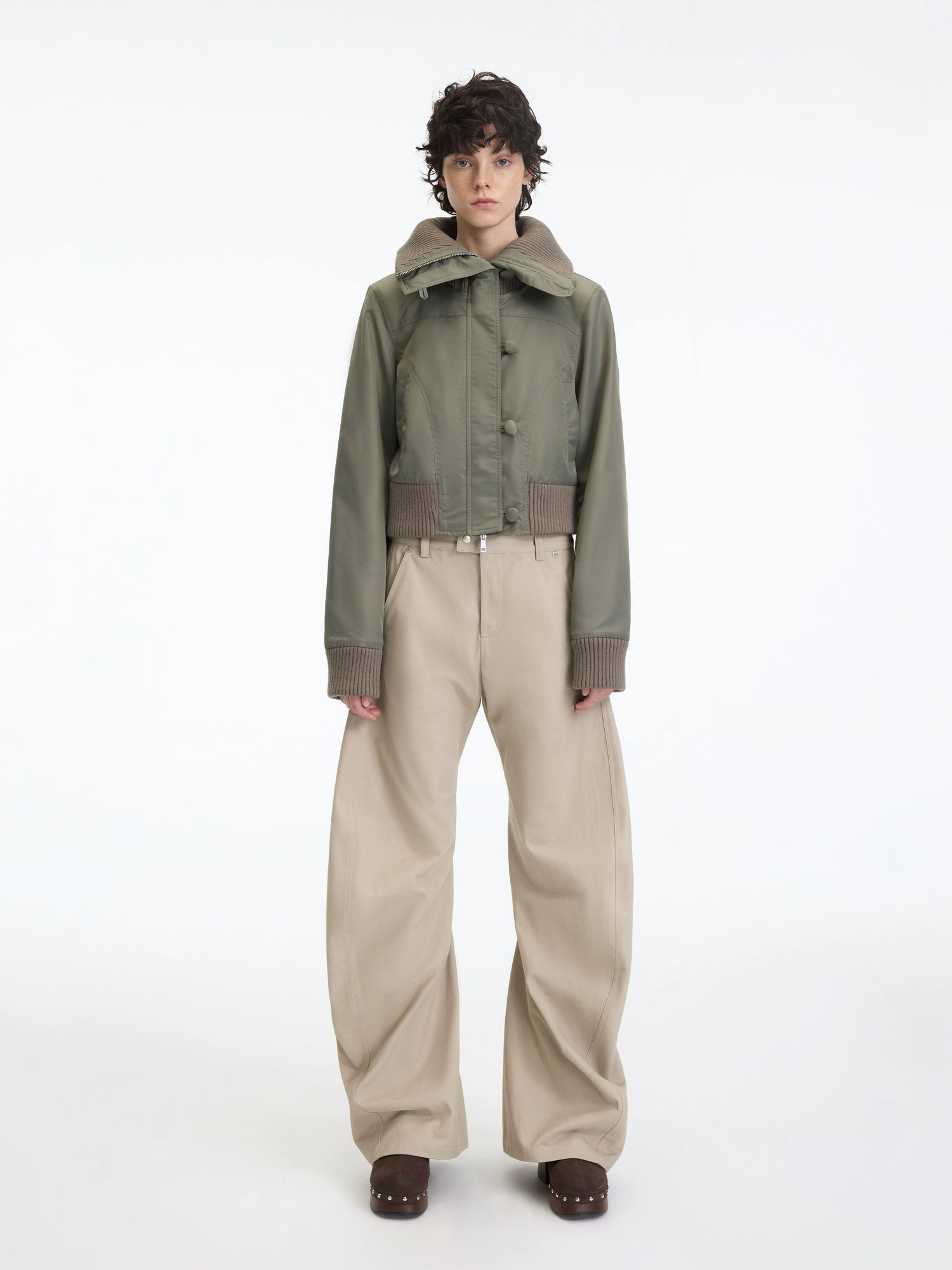 Asymmetrical Sculpted Utility Pants