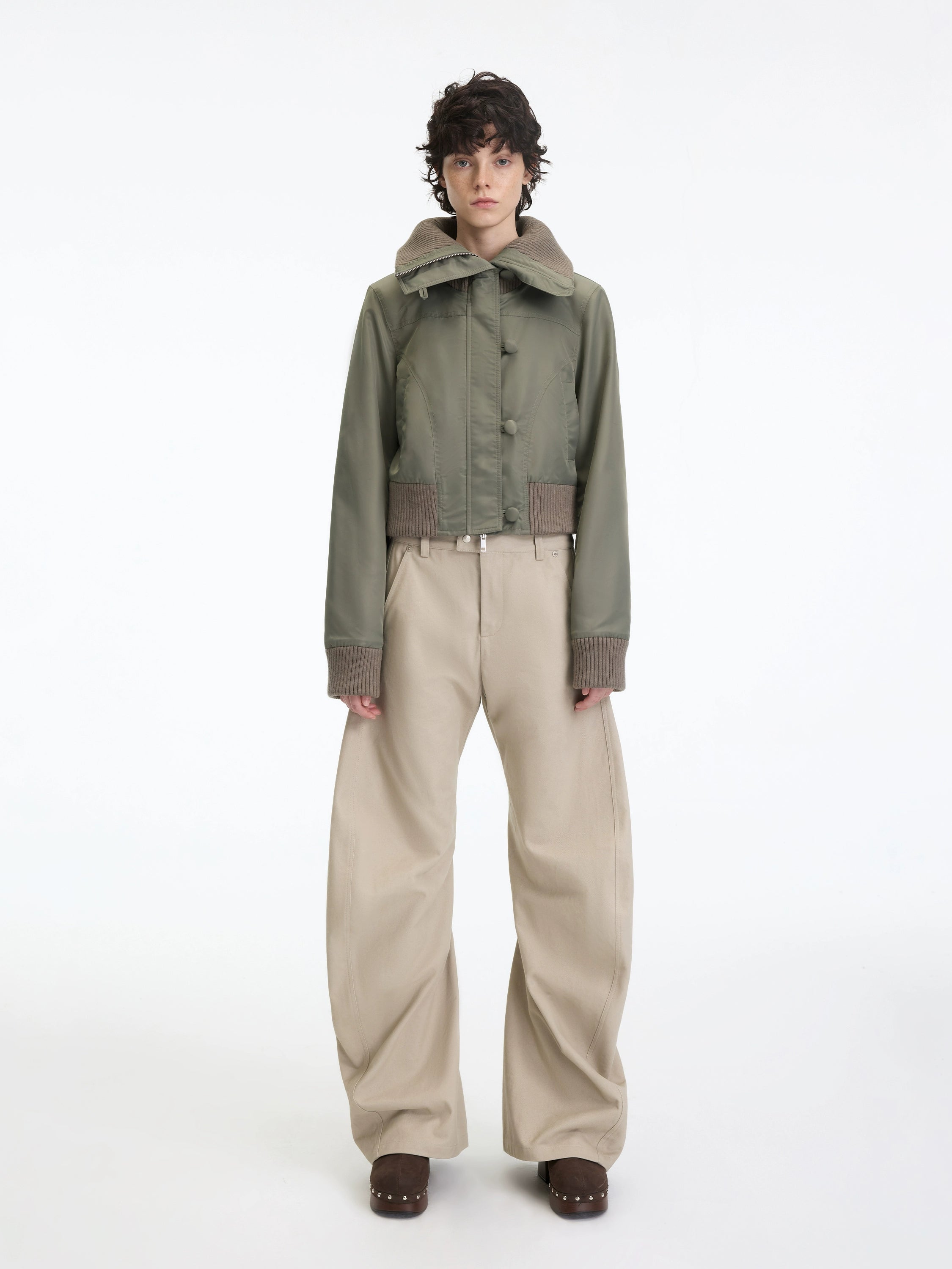 Asymmetrical Sculpted Utility Pants