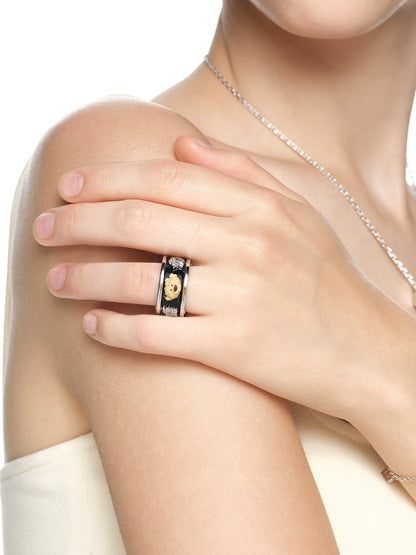 Bear Halo Statement Ring