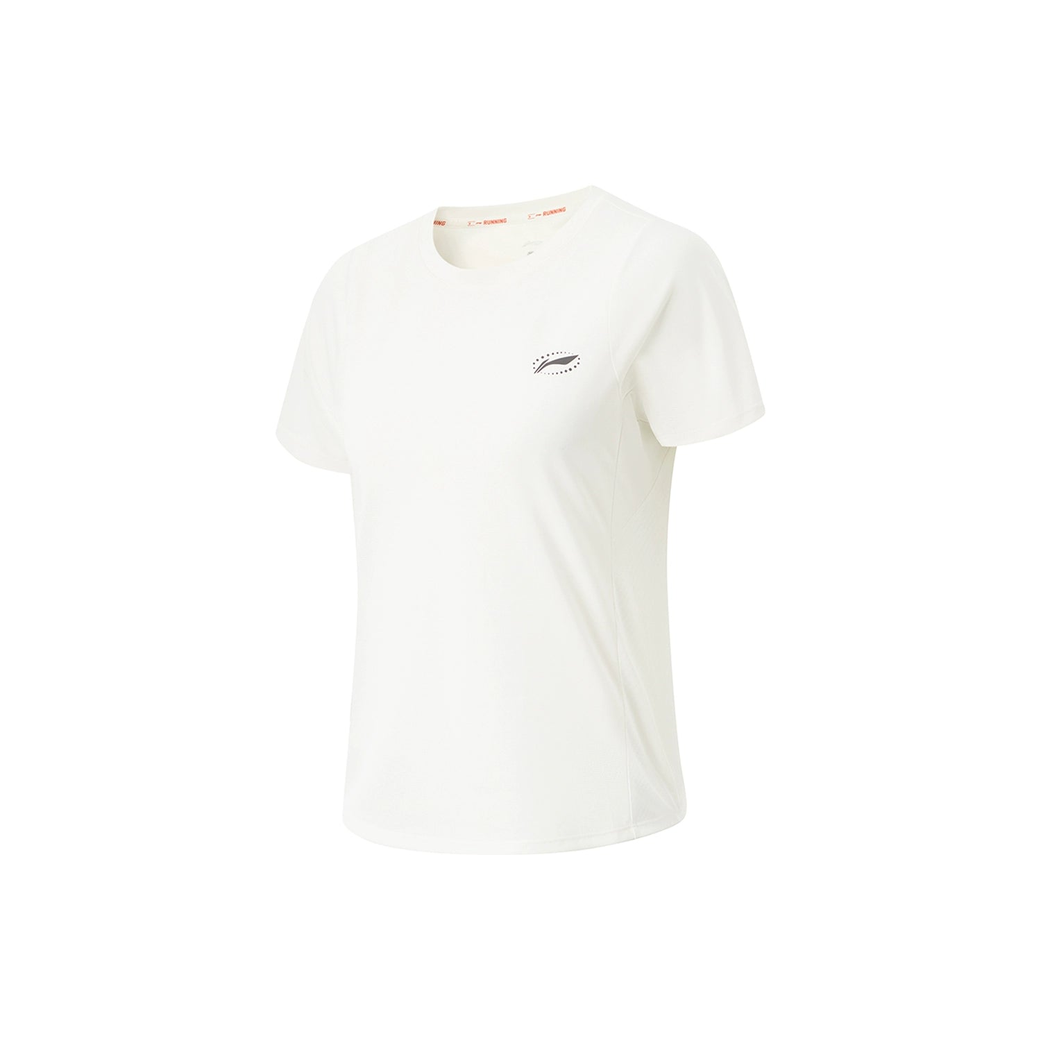 Off-white &amp; Green Crew Neck Fitness Sports T-Shirt