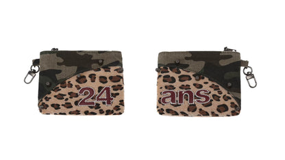 Camo Studded Grunge Card Holder