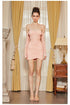 Pink & Black Mesh Halter Mini Dress - CHINASQUAD