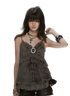Cest Nous Graffiti Mesh Ruffle Camisole – Vest & Tank Tops