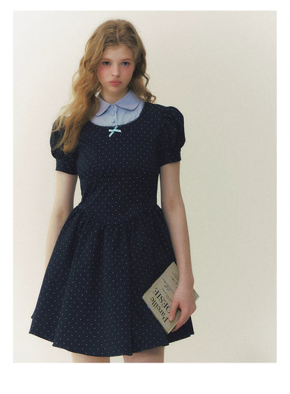 Polka Heiress Puff Dress