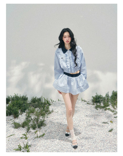 Preppy Check Cropped Set