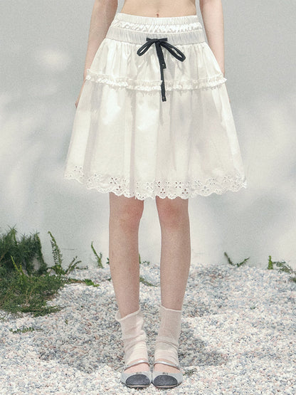 “Spring Meadow” Embroidered Bubble Skirt