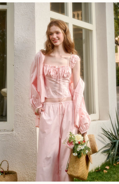 Cotton Relaxed Elegant Two-Piece Set