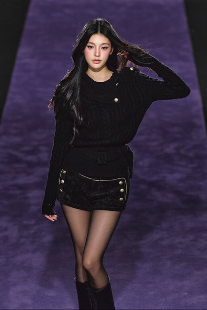 Australian Wool Cable Knit Turtleneck Sweater