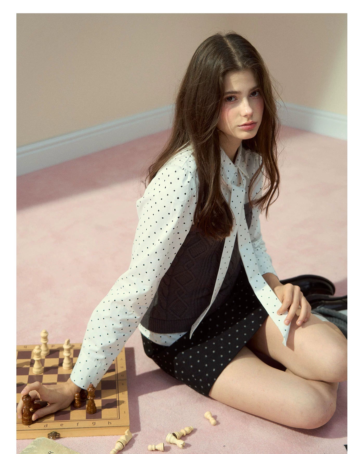 Polka Dot Preppy Shirt - CHINASQUAD