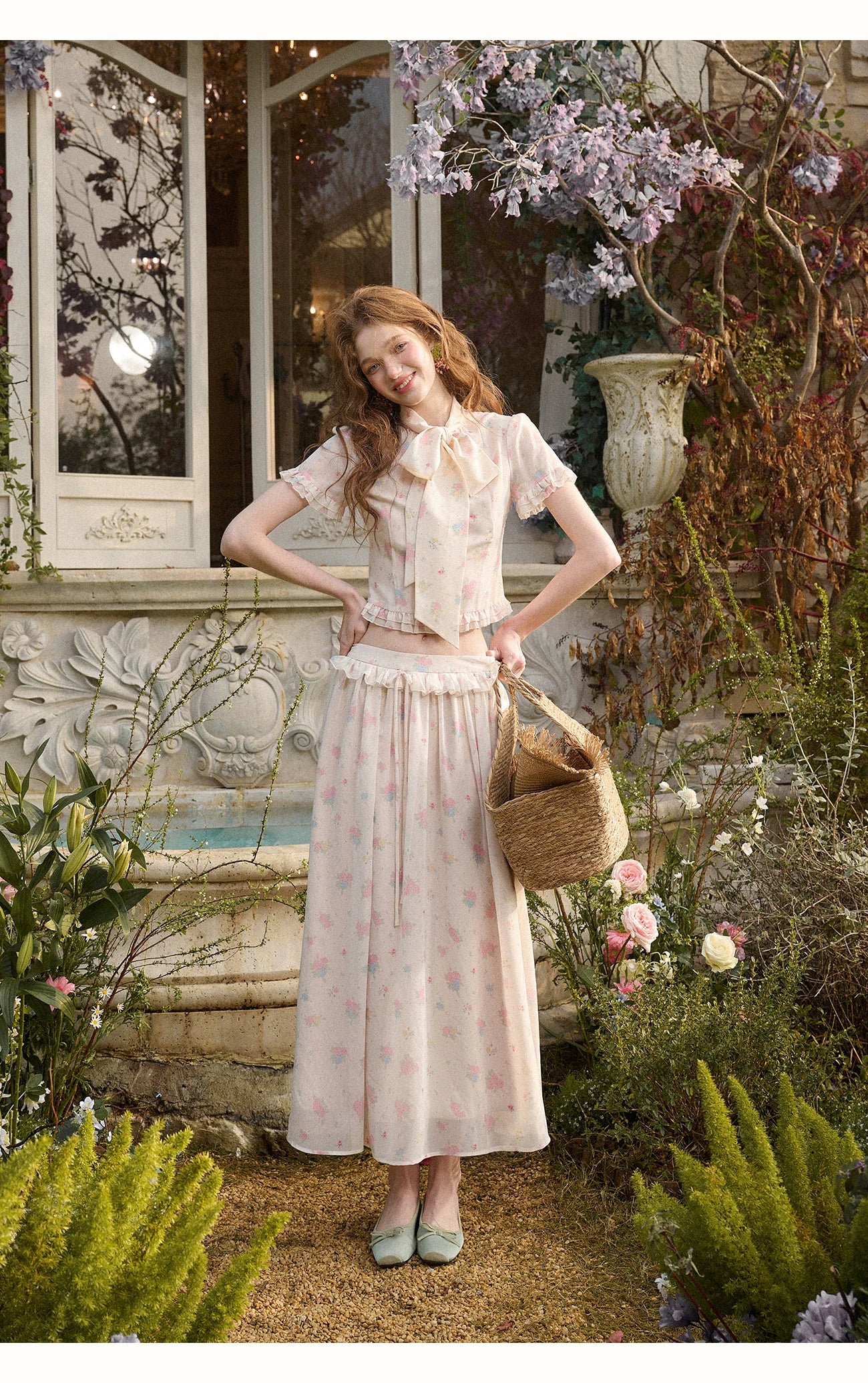 Island Holiday Chiffon Printed Set