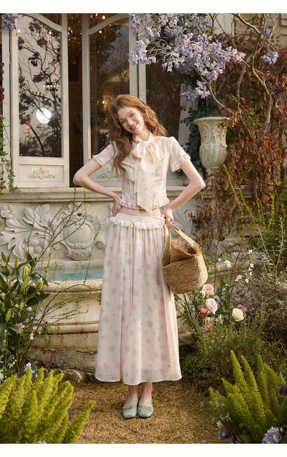 Island Holiday Chiffon Printed Set