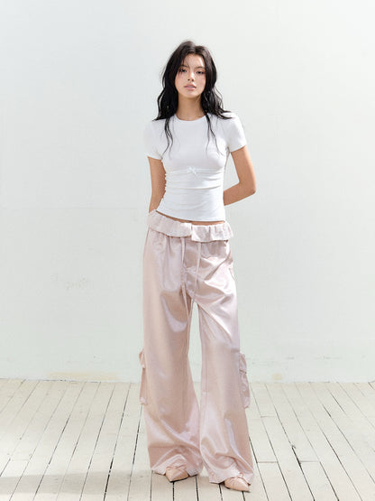 Lace Large Pocket Utility Pants - CHINASQUAD