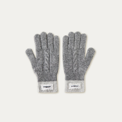 “A Girl’s Prayer” Cream Knit Textured Winter Gloves