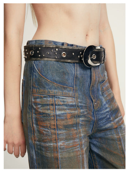 Studded Vintage Statement Belt