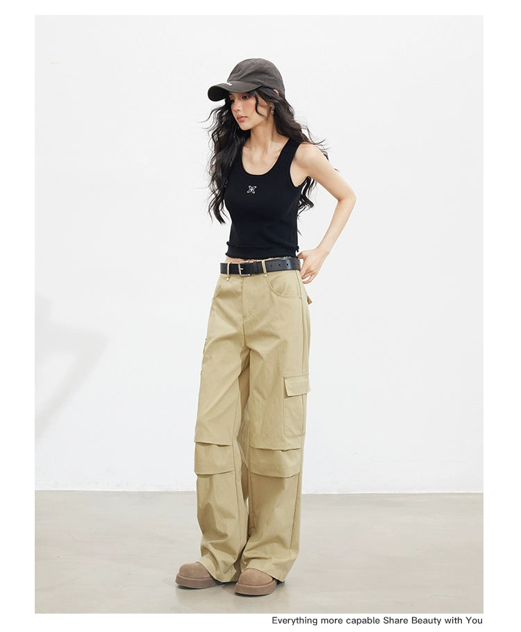 Ruched Cargo Pants - CHINASQUAD