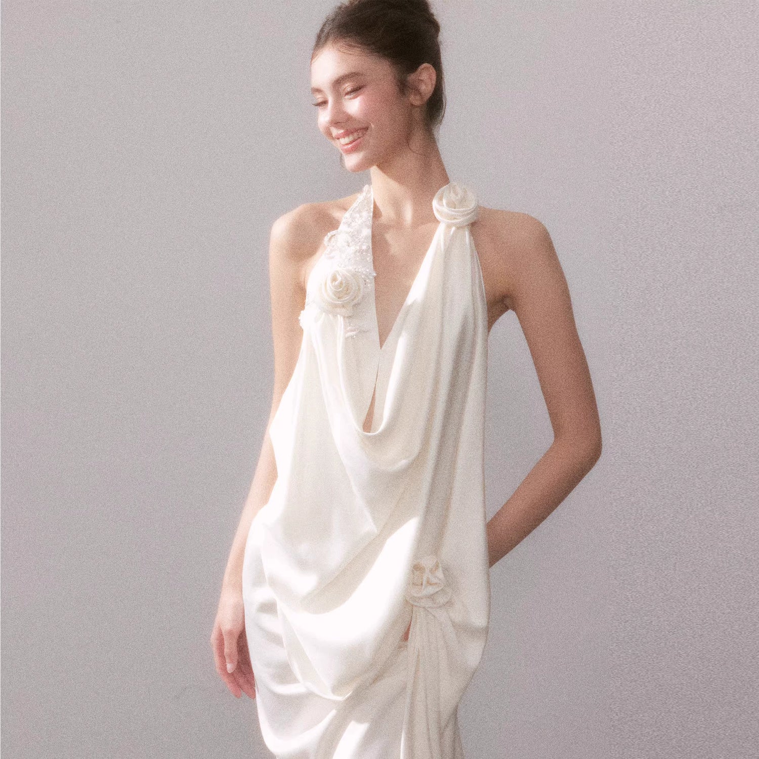 Tyndall Muse Satin Glow Maxi Dress