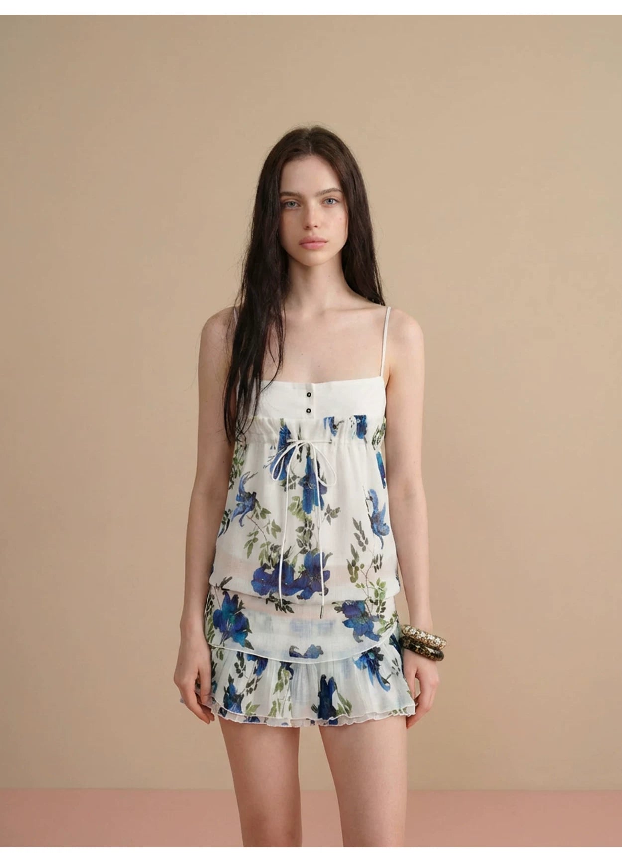 Vintage Floral Mesh Co-Ord Set NeverMore
