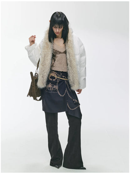 90% Duck Down Fur-Trimmed Parka