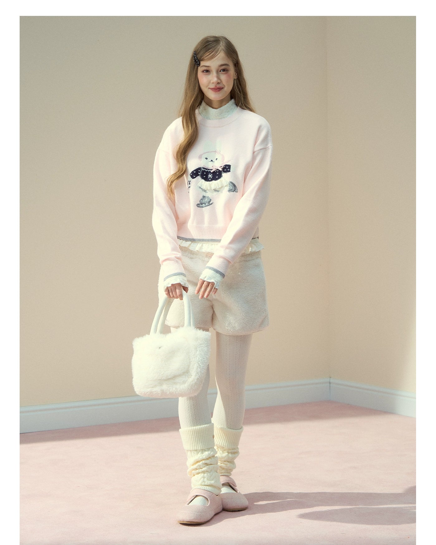 Bunny Diary Collar Sweater