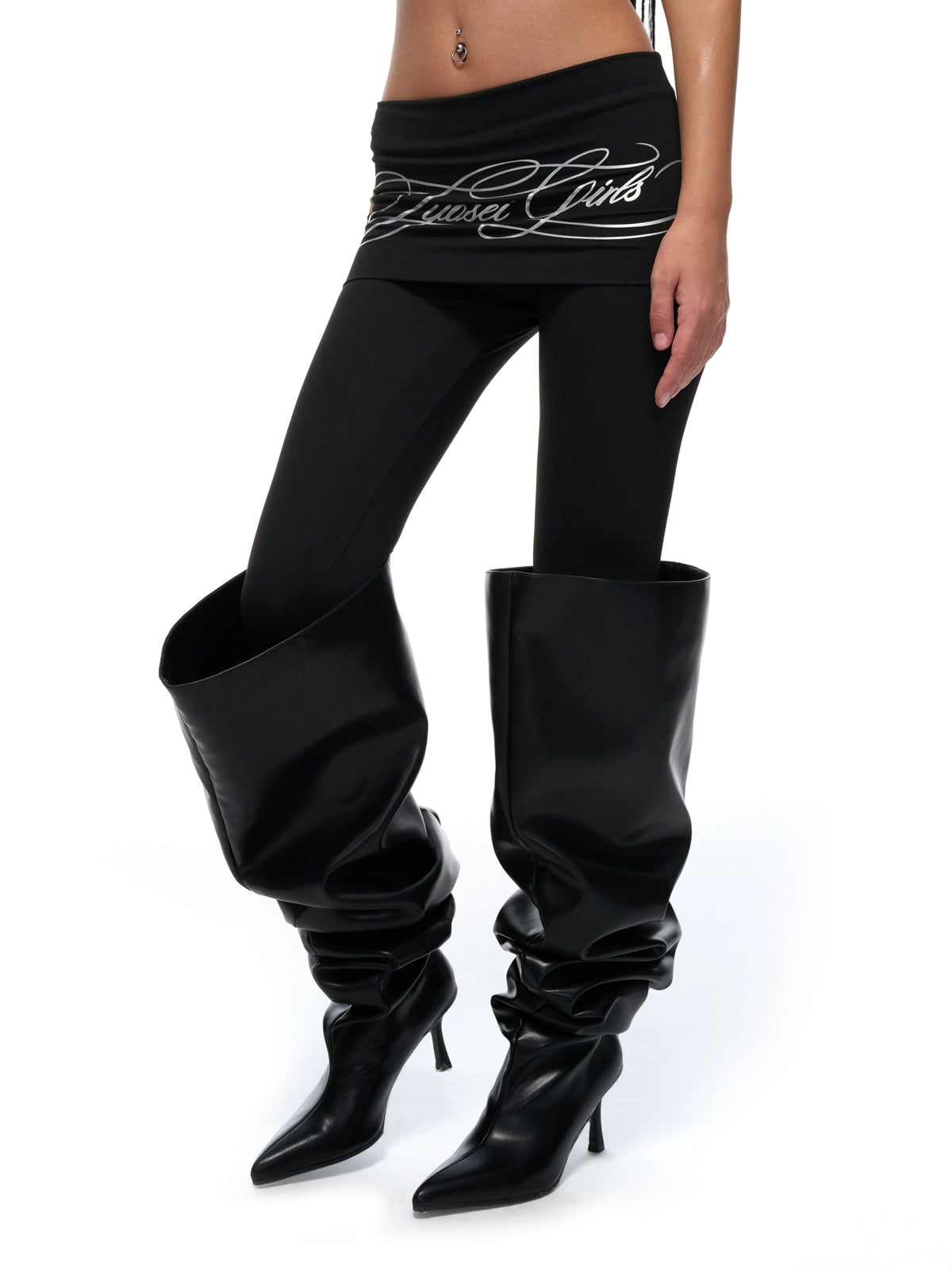 Waist Graphic Compression Yoga Leggings